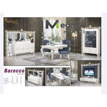 xırdalanda daxili kreditlə evlər: Barocco qonaq dəsti🤩 Fabrik istehsalı mebellərin topdan qiymətlə