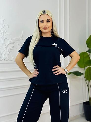 qar geyimi: Qadınlar üçün iki hissəli sport dəst - Brend yazısı: “alo” - — 3