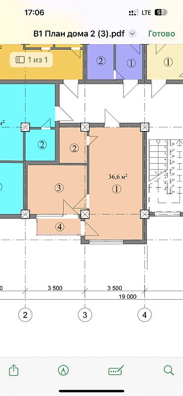 приват кж: 1 комната, 37 м², 1 этаж, ПСО (под самоотделку) — 3