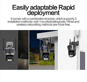 Videomüşahidə: 8mp Icsee 3 linz wifi kamera (P12-SP8) Особые характеристики Человека — 4