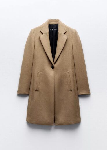 женские короткие пальто: Пальто Zara, XS (EU 34), цвет - Бежевый