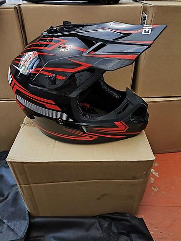 Шлемы: Мотошлем кроссовый (интеграл с визором-пиком) - Тип: полноразмерный — 14