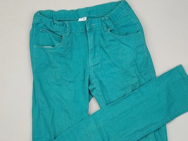 spodnie dla 12 latki: Spodnie jeansowe, 12 lat, 152, stan - Dobry