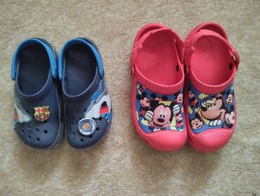 обувь 19 размер: Детские кроксы оригинал. Синие б/у размер (19,-20 см),( 30-31