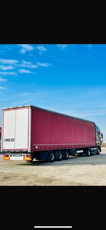 Tırlar: DAF XF çekiçi + tentli yarımqoşqu - Model: DAF XF (yükdaşıma üçün — 7