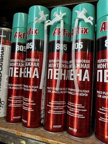 Шпатели: Многоцелевая полиуретановая монтажная пена Akfix 805. Подходит для