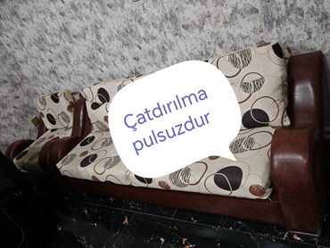 Divan və kreslo dəstləri: Divan +2 kreslo çatdırılma pulsuz şəhər içi kojasında yüngül
