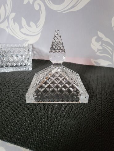 Ostalo posuđe: Bombonijera vintaz,nova pun rad staklena. Bombonijera,posuda za — 9