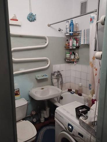 flat osh: 2 комнаты, 44 м², 6 мкр 104 серия, 1 этаж, Старый ремонт — 6