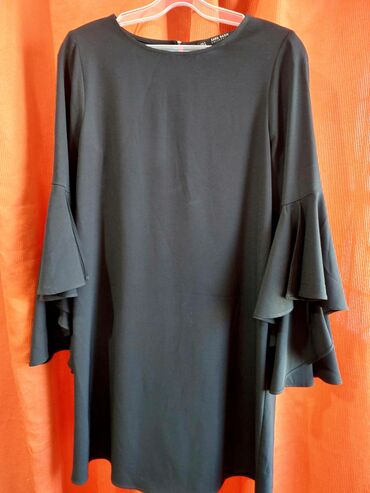 косуха zara: Вечернее платье, Короткая модель, С рукавами