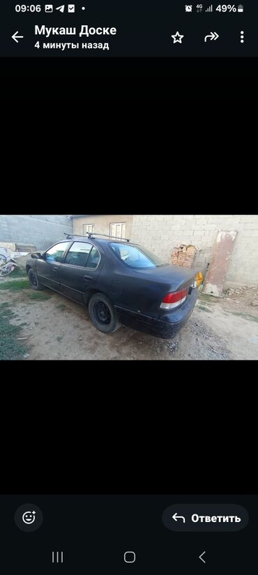 нисан сефро ошто: Черный седан Nissan Cefiro с пятиспицевыми дисками и крышей