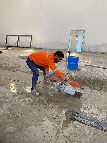 Beton işləri: Beton kəsilməsi xidməti - Armaturlu və armaturesiz betonun düzxətli — 1