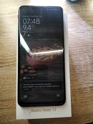 redmi note 12 s: Redmi Note 12, 128 GB, rəng - Qara, İki sim kartlı, Sensor, Barmaq izi — 1