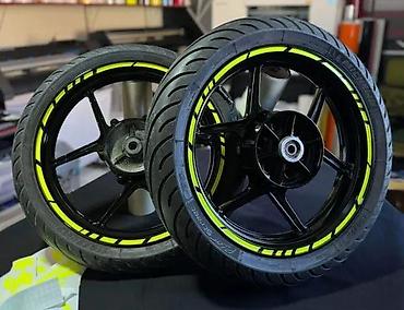 185 65 15: Nalepnice-Fluo žute trakice za felne-Stikeri za motore -2395 📌 Opis — 7