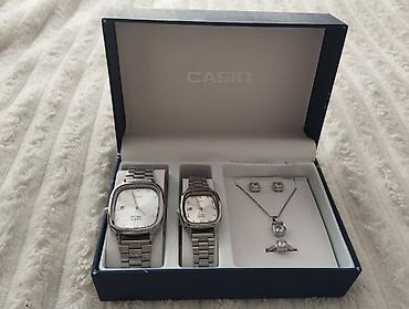 золото колцо: Набор часов и украшений в подарочной коробке CASIO. Состав набора: - — 1