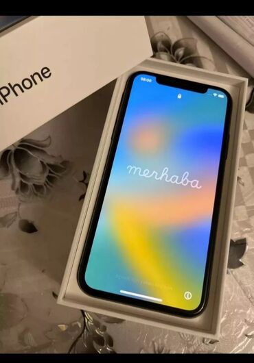 Apple iPhone: IPhone X, 128 GB, Zəmanət, Simsiz şarj, Face ID