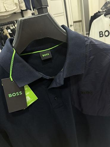 Рубашки: Мужская рубашка, L, 2XL, S, Boss, Новый, цвет - Синий, Самовывоз — 2
