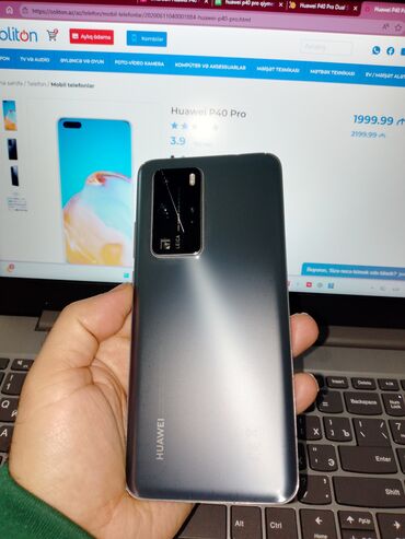 Huawei: Huawei P40 Pro, 256 GB, rəng - Boz, Sensor — 16