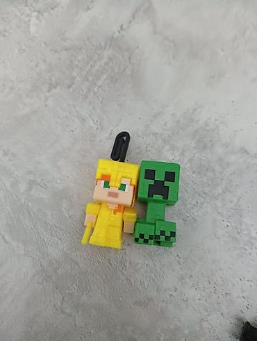 Брелоки: Брелоки-минифигурки в стиле Minecraft - Набор из 2 фигурок: персонаж — 1