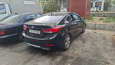 zapi masin: Hyundai Elantra – qara rəngli sedan - Kuzov: 4 qapılı sedan, qara — 1