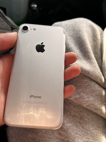 редим 10 а: IPhone 7, Колдонулган, 128 ГБ, Matte Silver, Каптама, 86 %