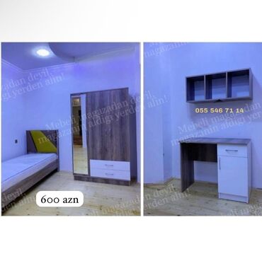 tek adamliq carpayi: Oğlan və qız üçün, Yeni, Təknəfərlik çarpayı, Yazı masası, Dolab