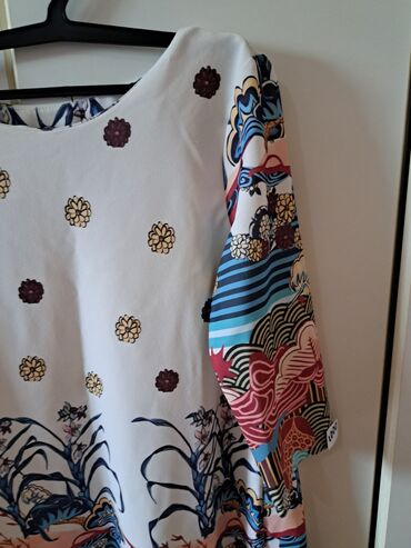 Haljine: One size, bоја - Bež, Oversize, Dugih rukava — 9
