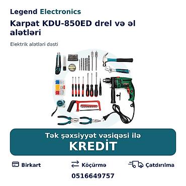 islənmis drel: Elan başlığı: Elektrik alətləri dəsti Karpat KDU-850ED drel və əl — 1