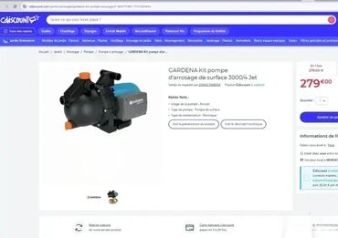Sredstva za navodnjavanje: *** SUPER AKCIJA *** #2151 Baštenska pumpa GARDENA; Typ 3000/4 Jet; — 6