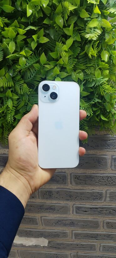 sims: IPhone 15, 128 GB, Mavi, Zəmanət, Kredit, Simsiz şarj