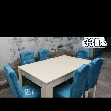 Masa və oturacaq dəstləri: Qonaq otağı üçün, Yeni, Açılan, Dördbucaq masa, 6 stul -da lalafo.az — 2 Masa və oturacaq dəstləri: Qonaq otağı üçün, Yeni, Açılan, Dördbucaq masa, 6 stul — 2