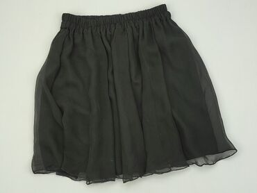 czarne lniana spódnice: Spódnica, S, stan - Bardzo dobry
