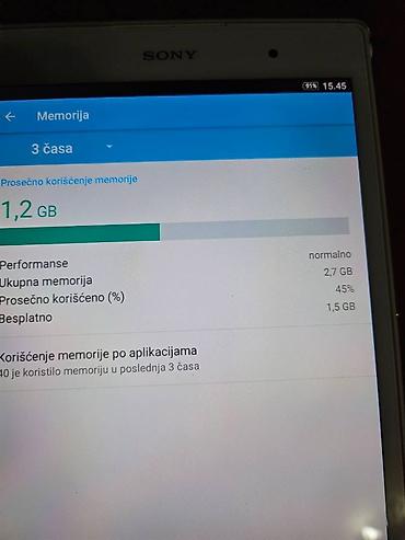 Tableti: Sony Xperia tablet sa originalnom futrolom - Ekran: 8” (prikaz — 6