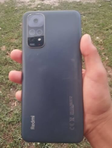 телефоны буу: Redmi, Redmi Note 11, Колдонулган, 128 ГБ, түсү - Кара, 2 SIM