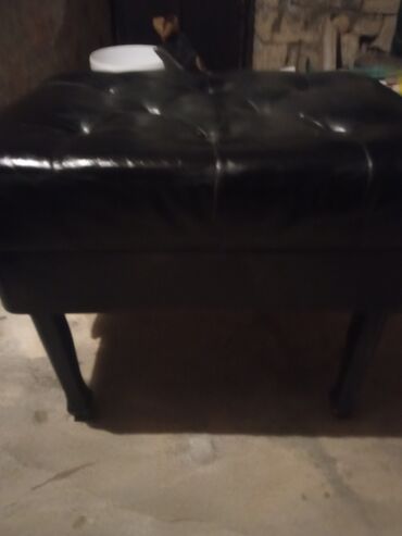 Pufiklər: İşlənmiş, Pufik oturacaq, Süni dəri, rəng - Qara — 2