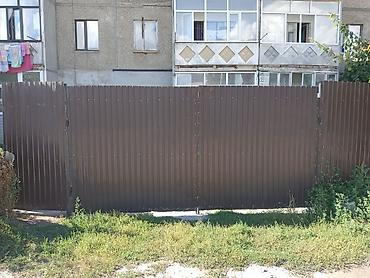 3 3: Металлические распашные ворота из профнастила - Материал полотна — 1