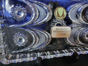 Ostalo posuđe: Krisltalni nov plato za posluzenja Walther Nemacka 80te. Nov — 5