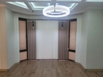 аквариум с рыбкой: Вертикальные жалюзи для панорамного окна/эркера - Тип: вертикальные