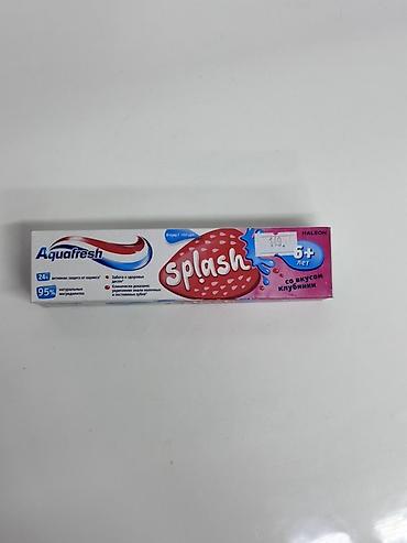 Детская зубная паста Aquafresh Splash со вкусом клубники. Основные