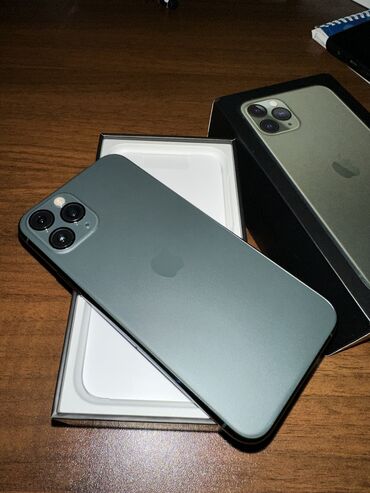 iphone 11 green: IPhone 11 Pro | 256 GB Matte Midnight Green | Face ID