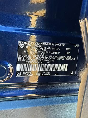 Toyota: Toyota RAV4: 2021 г., 2.5 л, Автомат, Бензин, Кроссовер — 19