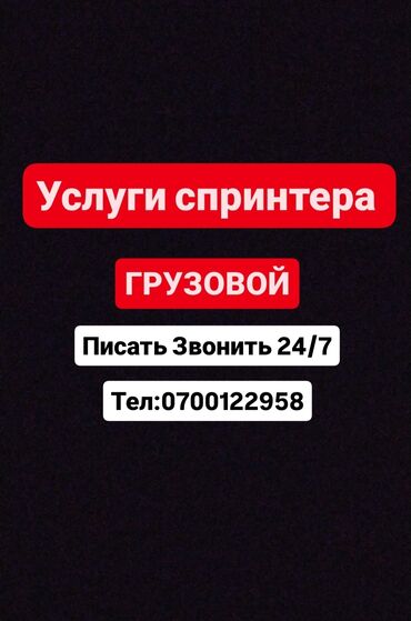 на спринтера: По городу, По региону, без грузчика