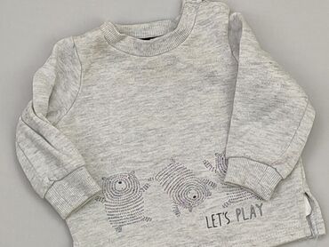 sweterek na drutach dla chłopca: Bluza, F&F, 0-3 m, stan - Zadowalający