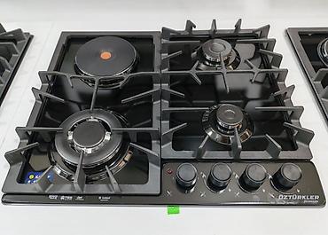 Öztürkler premium qaz plitəsi – 5 gözlü kombinə edilmiş səth - 4 qaz