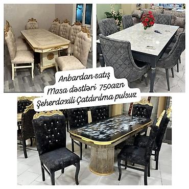 karta: Qonaq otağı üçün, Yeni, Oval masa, 6 stul — 2