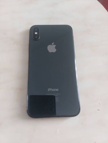 экран машина: IPhone X, Колдонулган, 64 ГБ, Black Titanium, 100 %