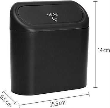 Аксессуары и тюнинг: Avtomobil üçün kompakt zibil qutusu - Material: möhkəm plastik - — 2