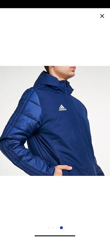 4850: Мужская куртка, S, L, XL, Adidas, Новый, цвет - Синий, Самовывоз, Платная доставка — 4