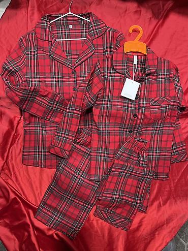 half zip: Новогодняя красная пижама в клетку ДЛЯ ВСЕЙ СЕМЬИ ! 100%хлопок — 4