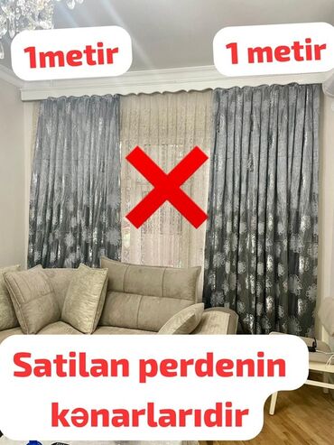 Pərdə və tüllər: Pərdə, rəng - Boz